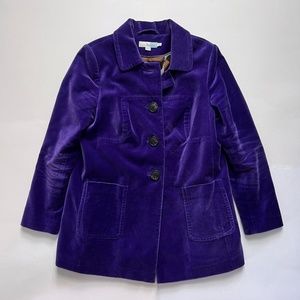 Boden Velvet Coat, size 10, Purple